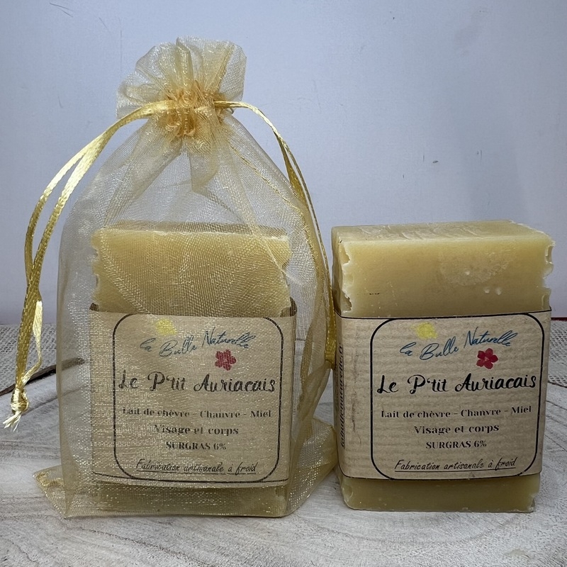 Savon au lait de chèvre et au miel \"Le P\'tit Auriacais\" - La Bulle Naturelle
