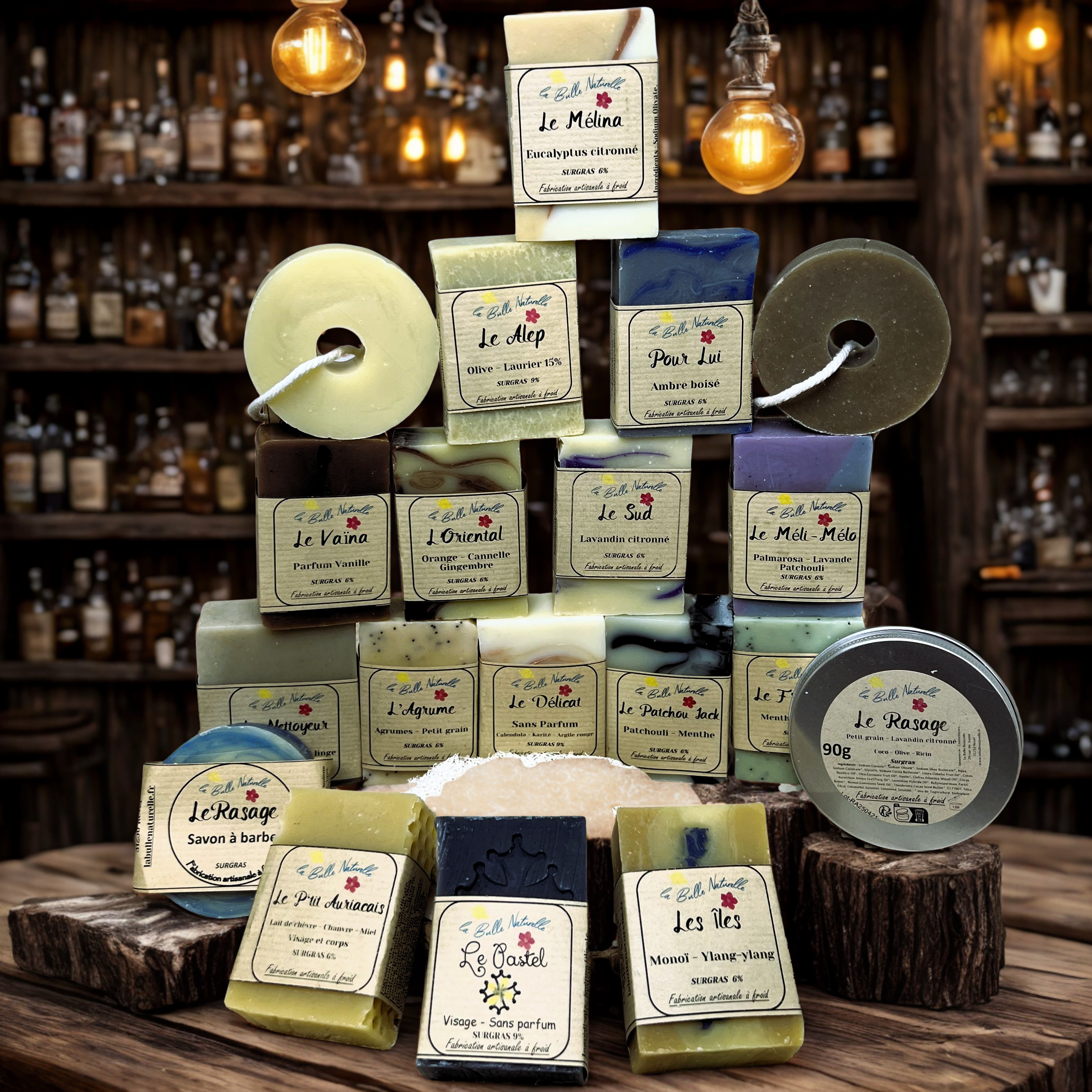 Savons saponifiés à froid